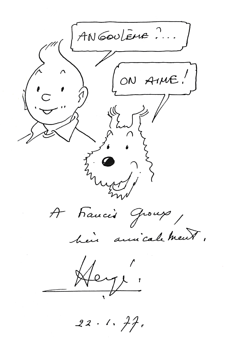 HERGE ANGOULEME 04 1977
